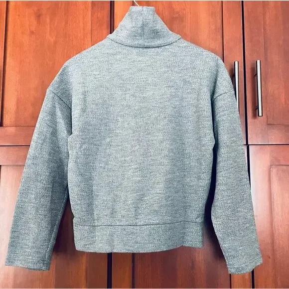 OGL Sweater Turtleneck Ribbed Heather Grey Size Small NEW - Picture 6 of 7